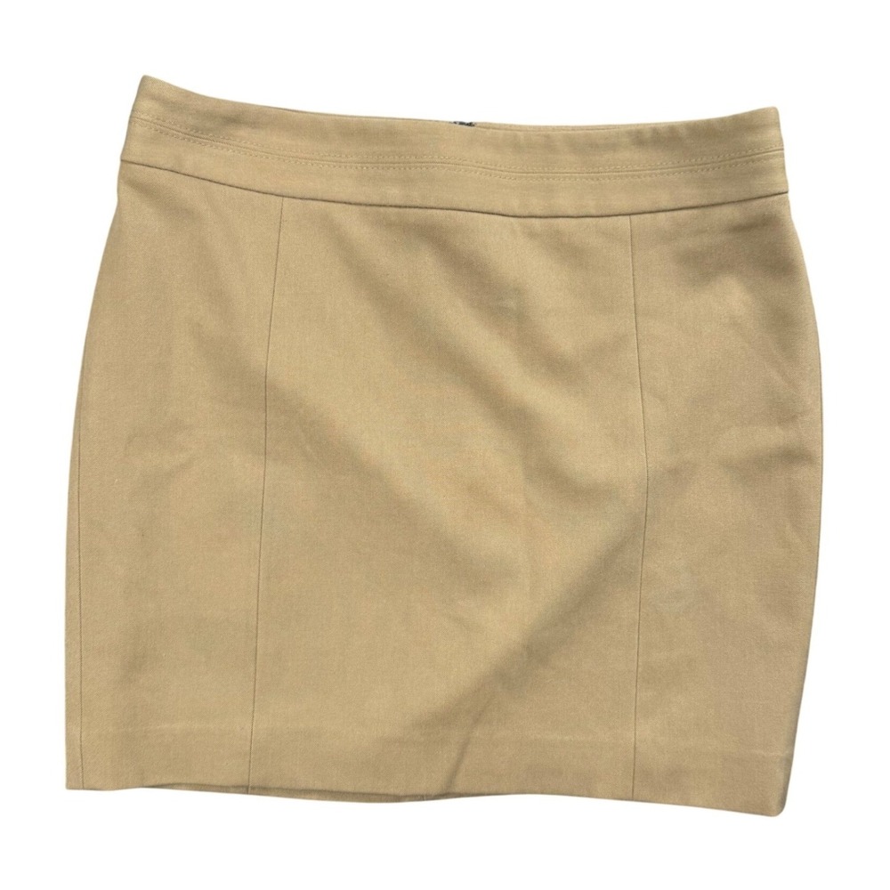 Express‎ Mini Pencil Skirt Women's Size 4 Camel Tan Career Interview Academia